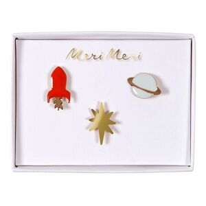 Meri Meri Soace Enamel Pins NEW